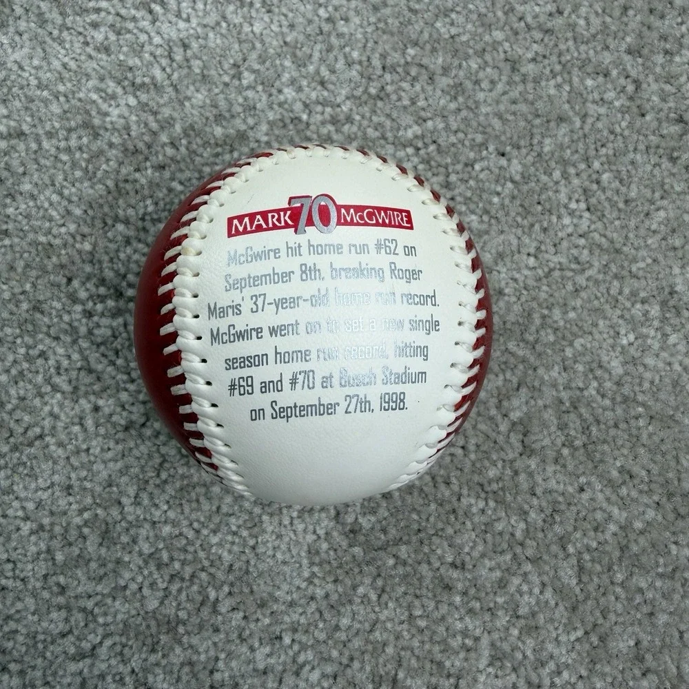 Mark Mcgwire 70th Homerun Commemorative‎ Baseball Free Shipping
